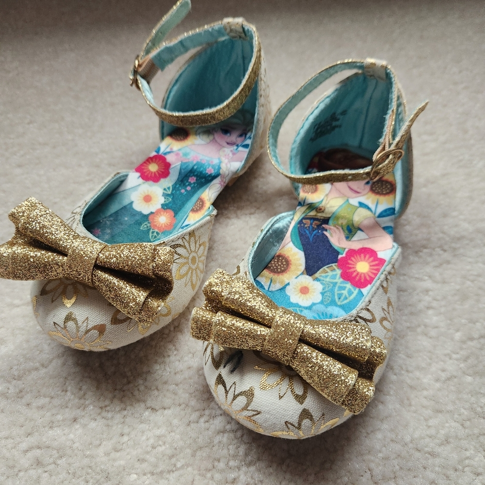 Disney Gold and White Kids Shoes
